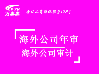 海外公司審計代辦_海外公司做賬報稅_代理海外記賬-萬事惠海外服務(wù)